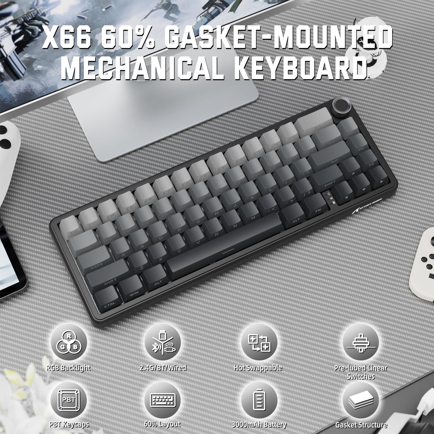 x66 60% gasket mounted
