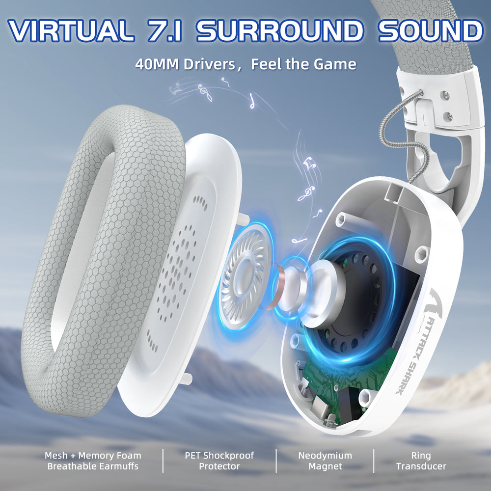 Attack Shark L90 7.1 surround sound.