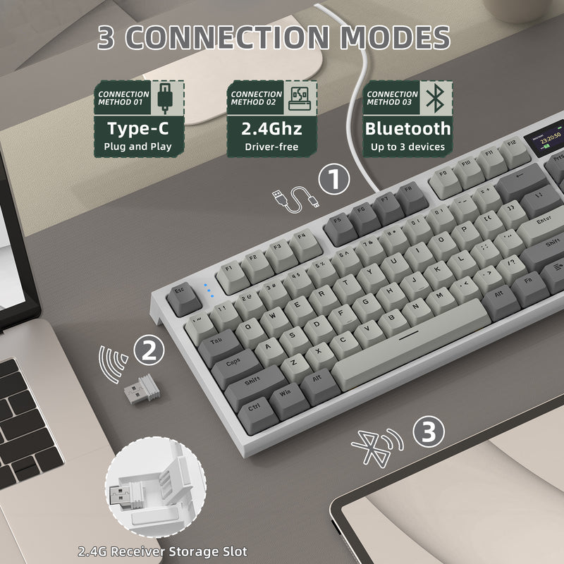 attack shark k86 three modes connection