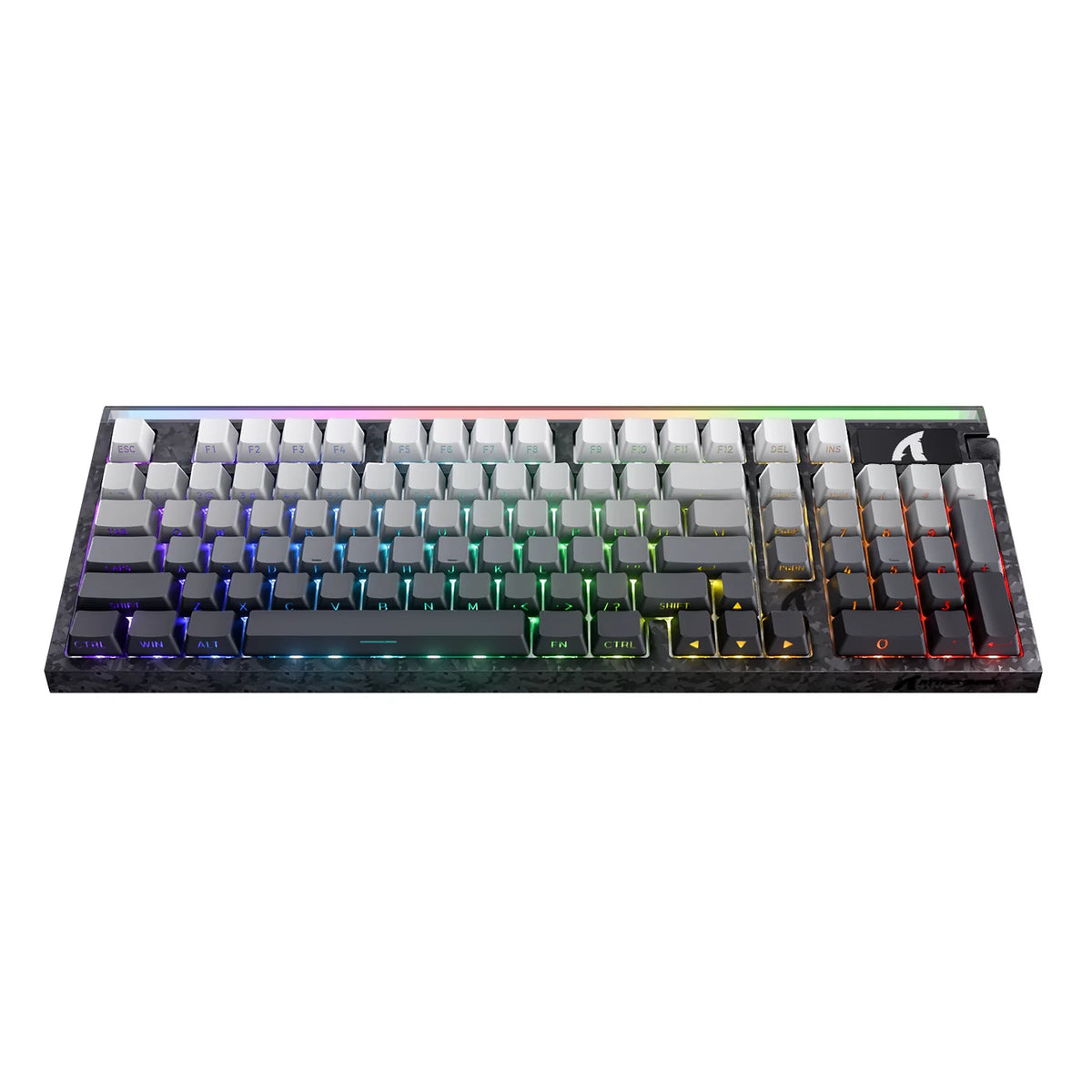 ATTACK SHARK R98 HE Moonlight wired 8K gaming keyboard with white PBT keycaps and carbon fiber case.jpg