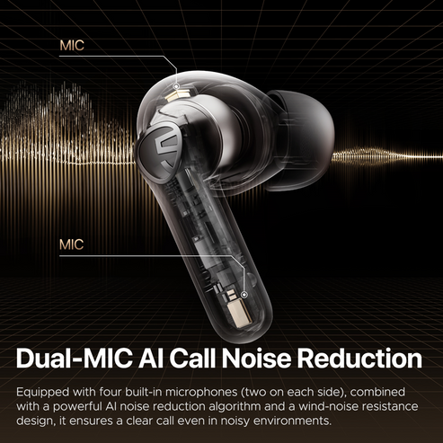 Soundpeats T3 Pro Anc Wireless Earbuds - Low Latency Game Mode - 28H Battery Life