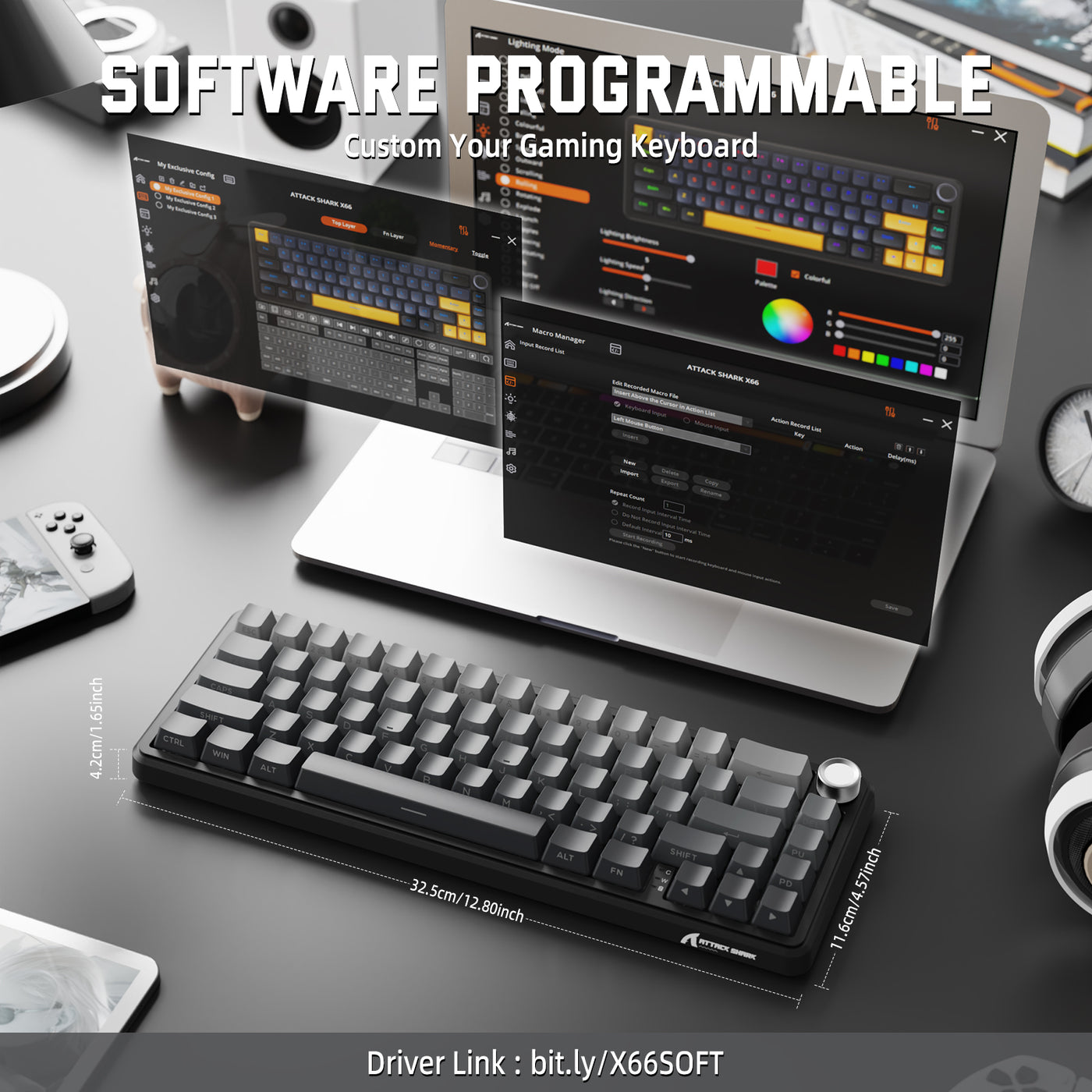attack shark x66 software programmable
