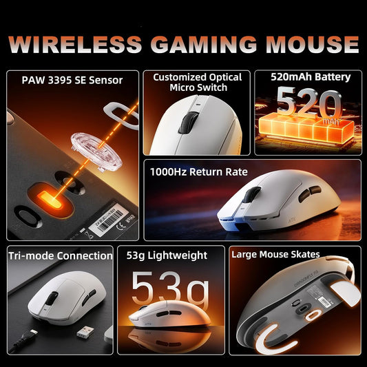 ATK A9 2.0 Wireless Gaming Mouse with 1000Hz Polling