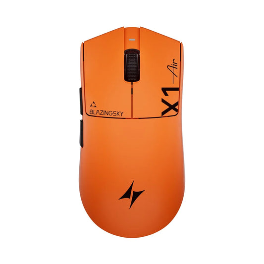 ATK Blazing Sky X1 V2 Air+ sunset orange wireless gaming mouse with paw3955 master sensor, 8khz polling and 50K DPI