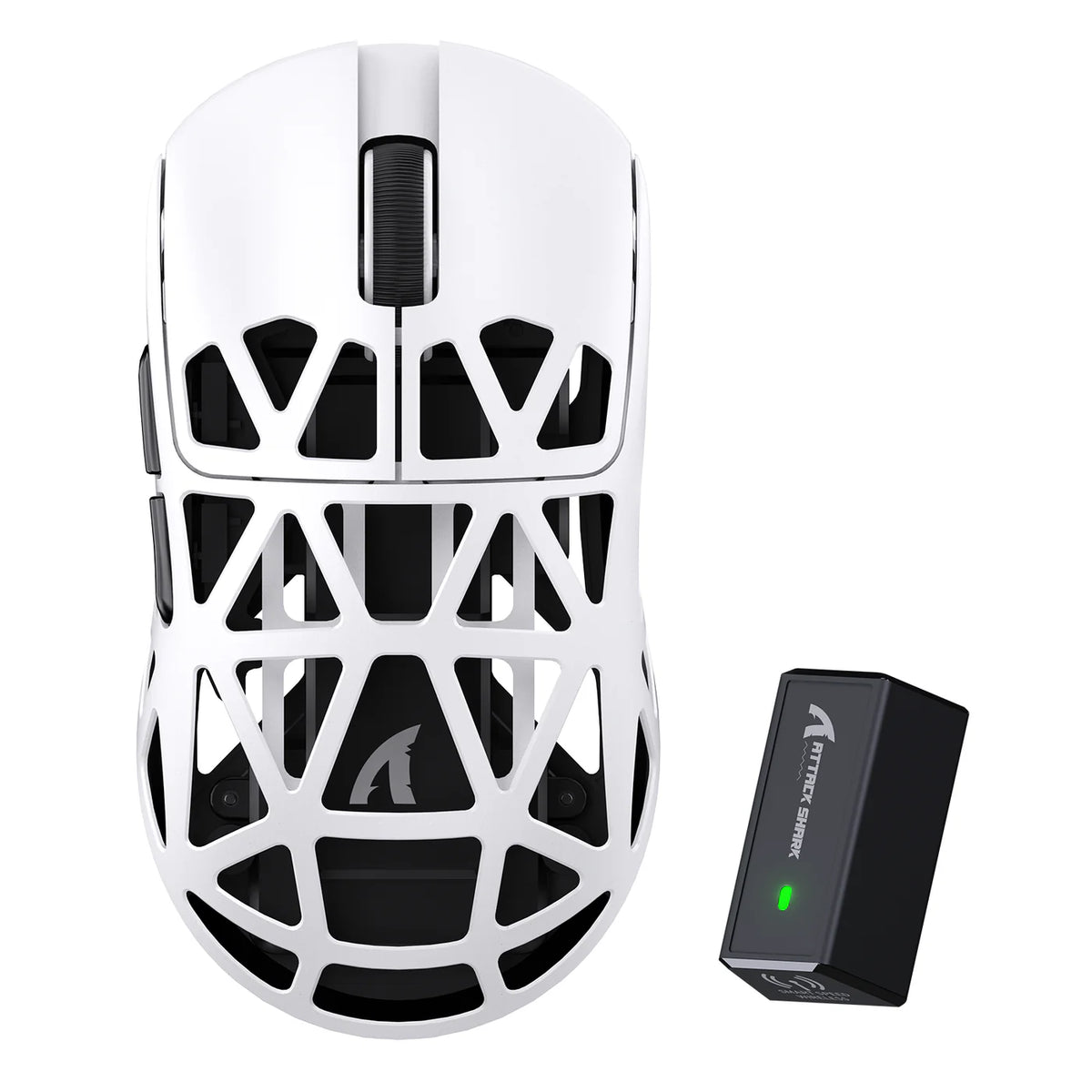 Attack Shark R2 magnesium alloy White wireless gaming mouse 8k polling paw3950 sensor