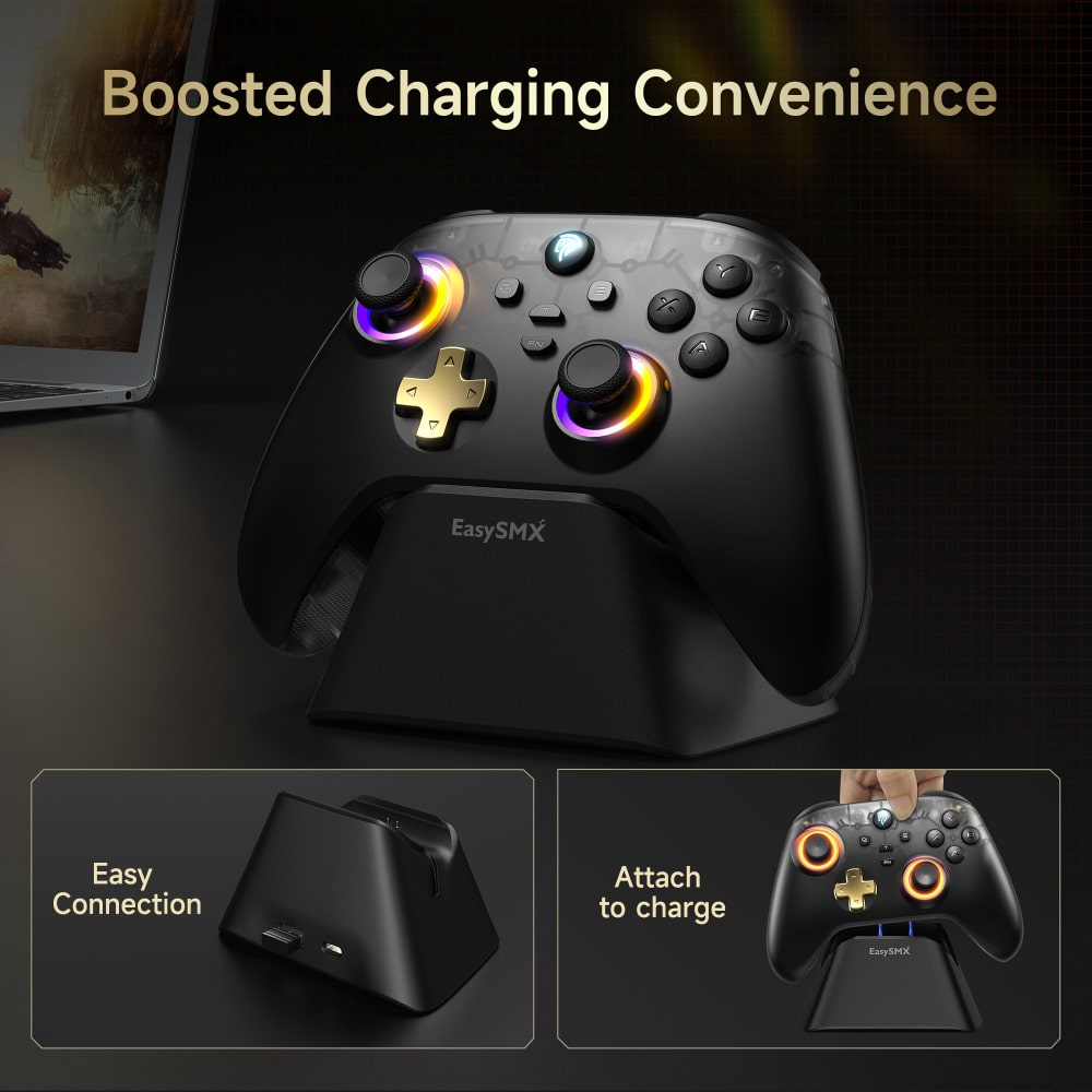 EasySMX D05 Wiress Gaming Controller with Smart Charging Dock in Pakistan | Vortex Gears