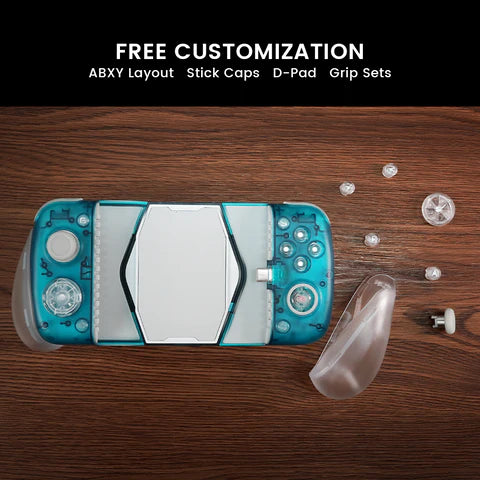 GameSir X3 Pro Android Gaming Controller with Detachable Stick Caps and customization