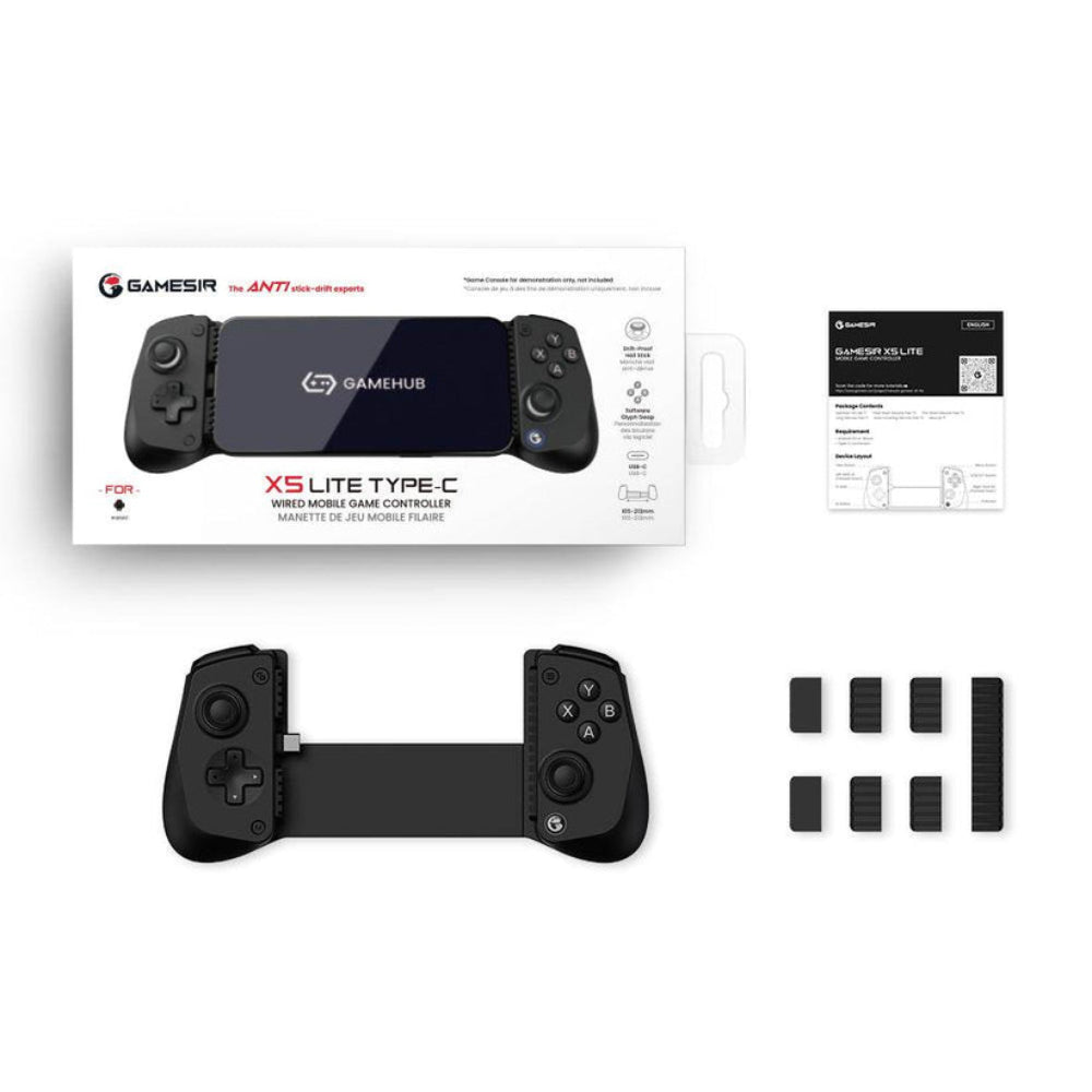 GameSir X5 Lite Wired Mobile Controller packing list