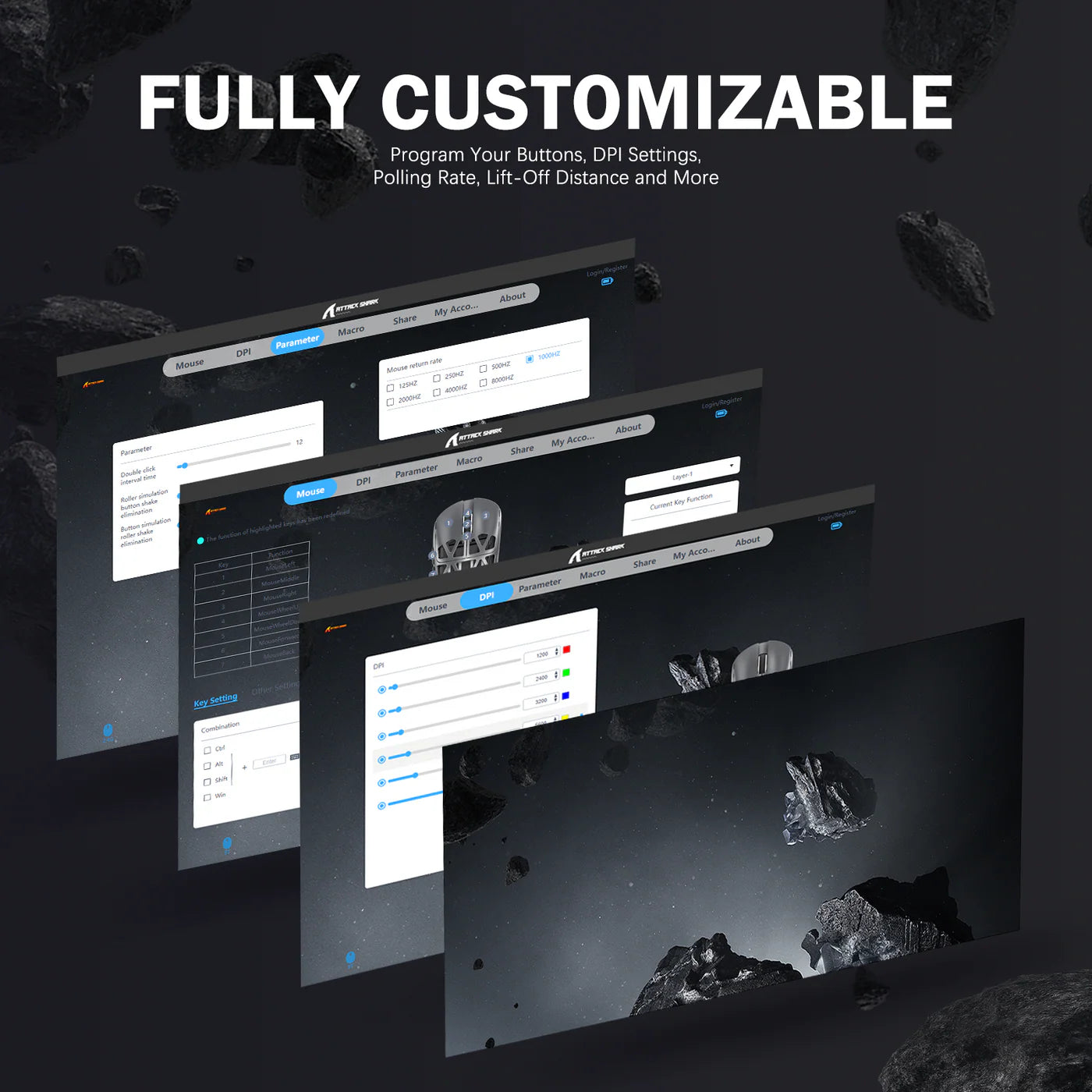 full customization via sofware