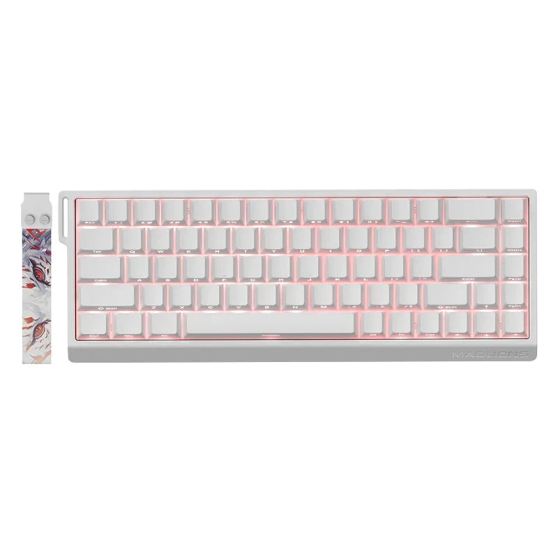 FGG MADLIONS MAD 68 HE RGB 65% Wired Magnetic Switch Gaming Keyboard with Adjustable Actuation, 8000 Hz Polling Rate, Amber Switches
