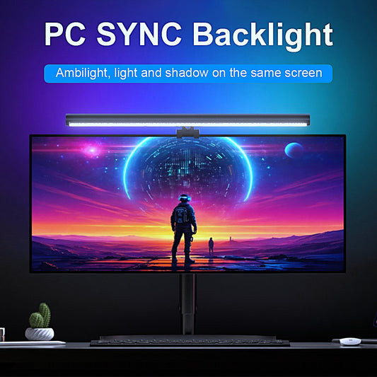 PC SYNC Monitor Light Bar with RGBIC Backlight