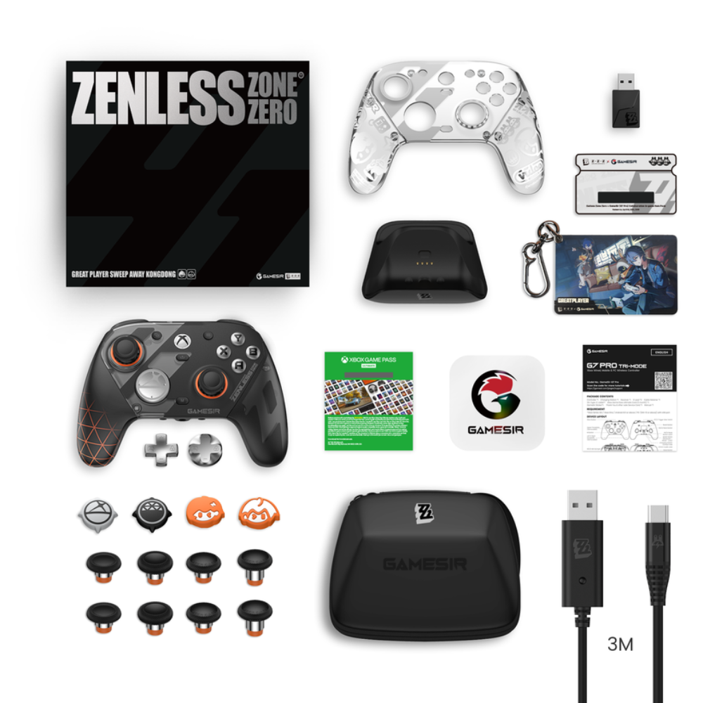GameSir G7 Pro Zenless Zone Zero Edition box contents