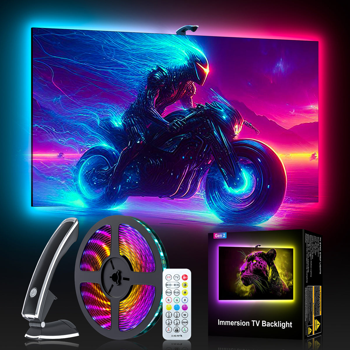 DX LIGHT TV SYNC Backlight GEN2 RGB+IC Immersive Ambient Light for 55–65in TV.jpg