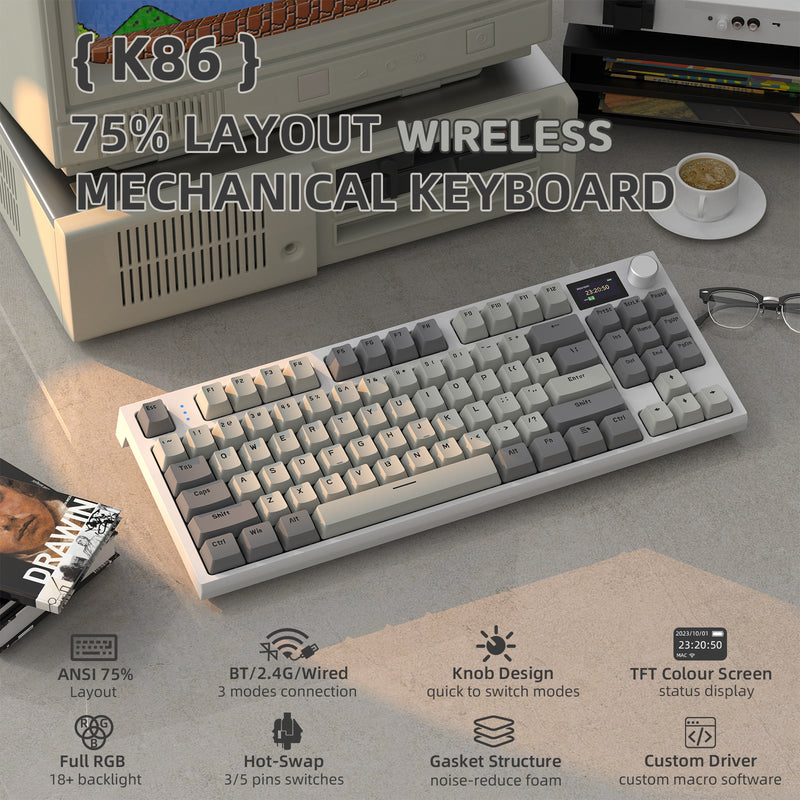 attack shark k86 75% mechanical keyboard