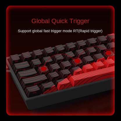 FGG MADLIONS MAD 68 HE Limited Edition 65% Magnetic Switch Gaming Keyboard with Adjustable Actuation, 8000Hz Polling Rate, Amber Pro Switches - Yellow(Contour)