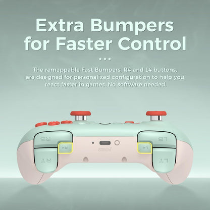 8BITDO ULTIMATE 2C wireless controller extra bumpers, r4 and l4