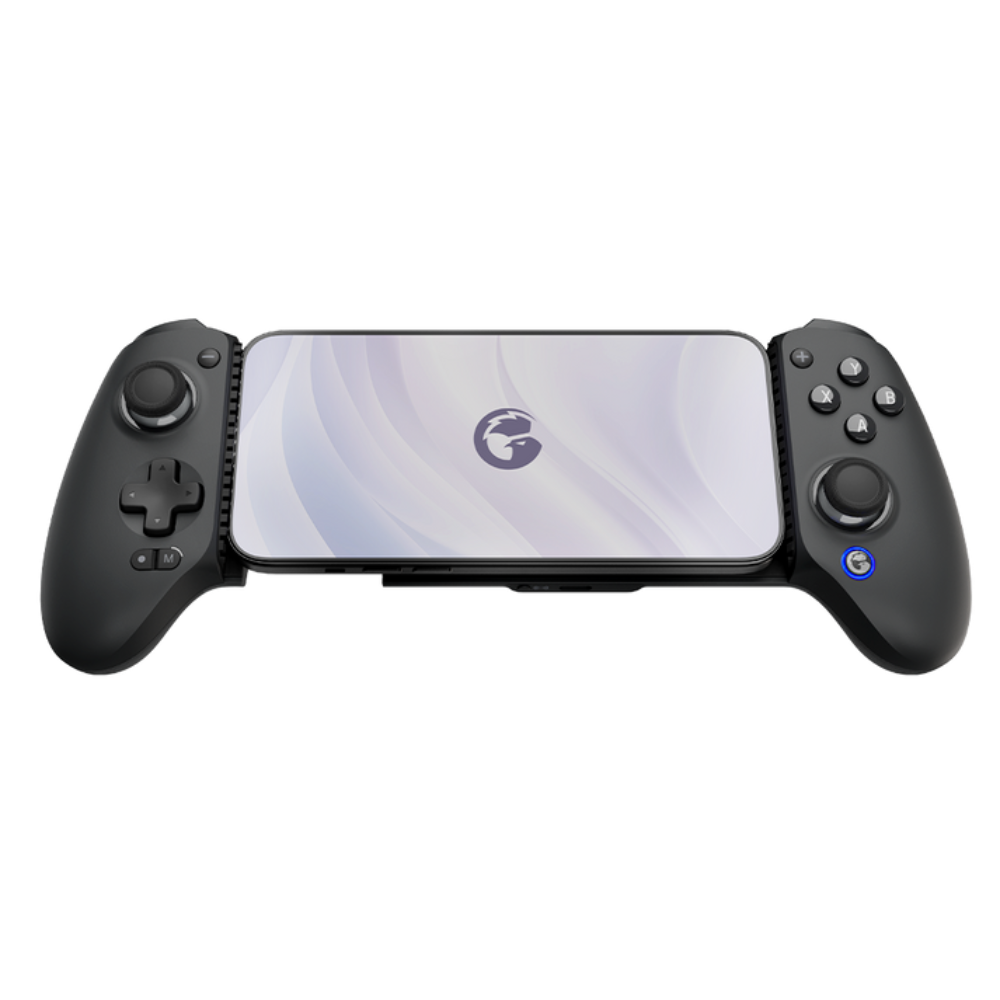 GameSir G8 Plus Bluetooth Mobile Controller with mobile attached
