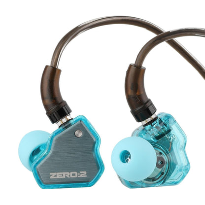 7Hz x Crinacle Zero 2 Blue wired IEM earphones with 10mm dynamic driver and enhanced bass