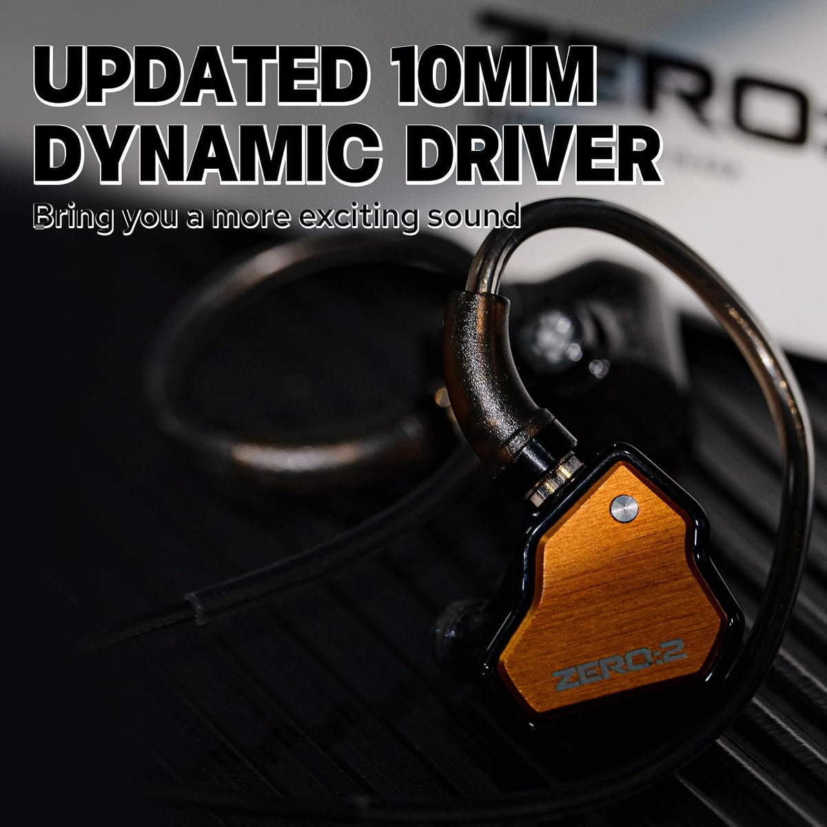 7Hz x Crinacle Zero 2 Orange wired IEM earphones with 10mm dynamic driver