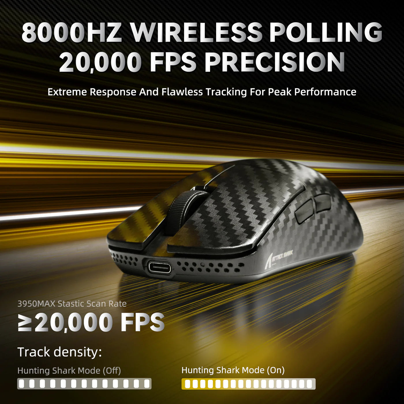 8000hz_wireless_polling_rate_20000_fps_precesion_with_attack_shark_r11_ultra_weave_black