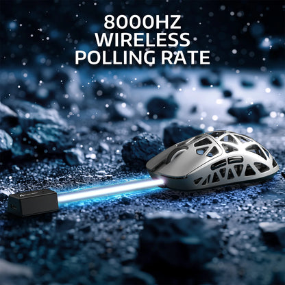 8000hz wireless polling rate attack shark r2 magneium mouse