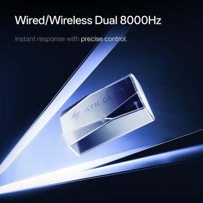 ATK F1 V3 Ultimate+ 8000Hz wireless gaming mouse with 850 IPS tracking