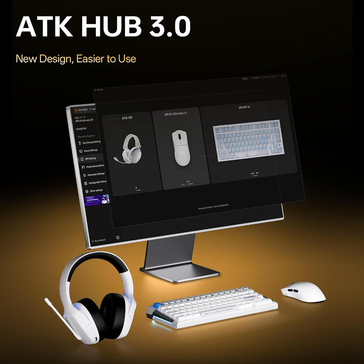 ATK X1 V2 Air+ ATK HUB software wireless gaming mouse settings