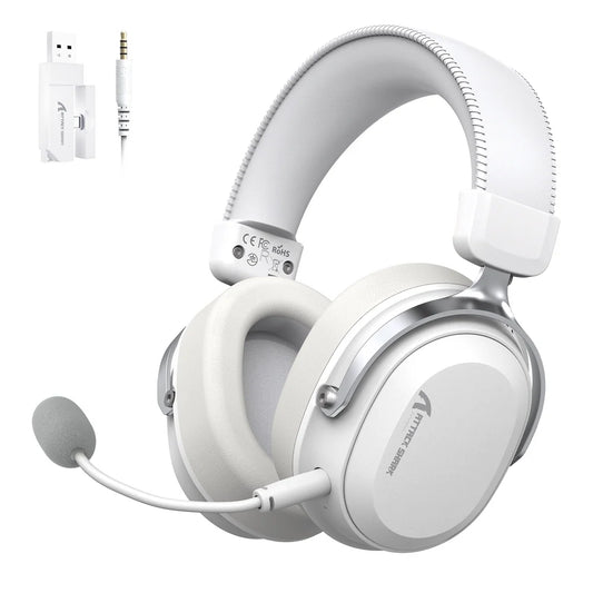 ATTACK SHARK L30 PRO white wireless gaming headset