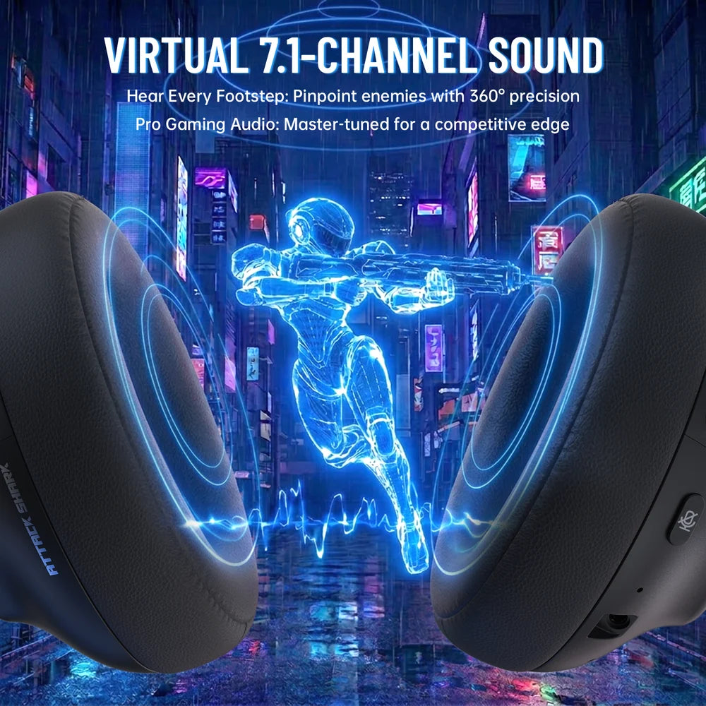 ATTACK SHARK L50 PRO 7.1 surround gaming headphones for PC