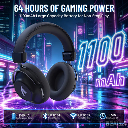 ATTACK SHARK L50 PRO long battery life gaming headset