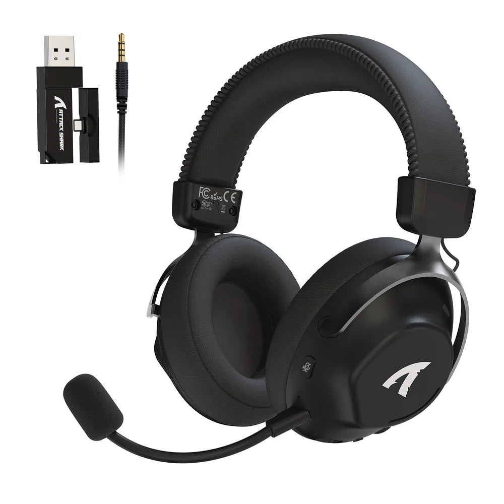 ATTACK SHARK L50 PRO tri-mode wireless gaming headset with 53mm drivers