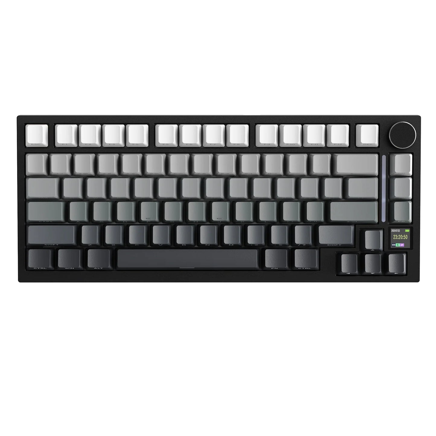 Attack Shark X820 Ultra Black Gradient Wireless Mechanical Keyboard with TFT Display and Knob