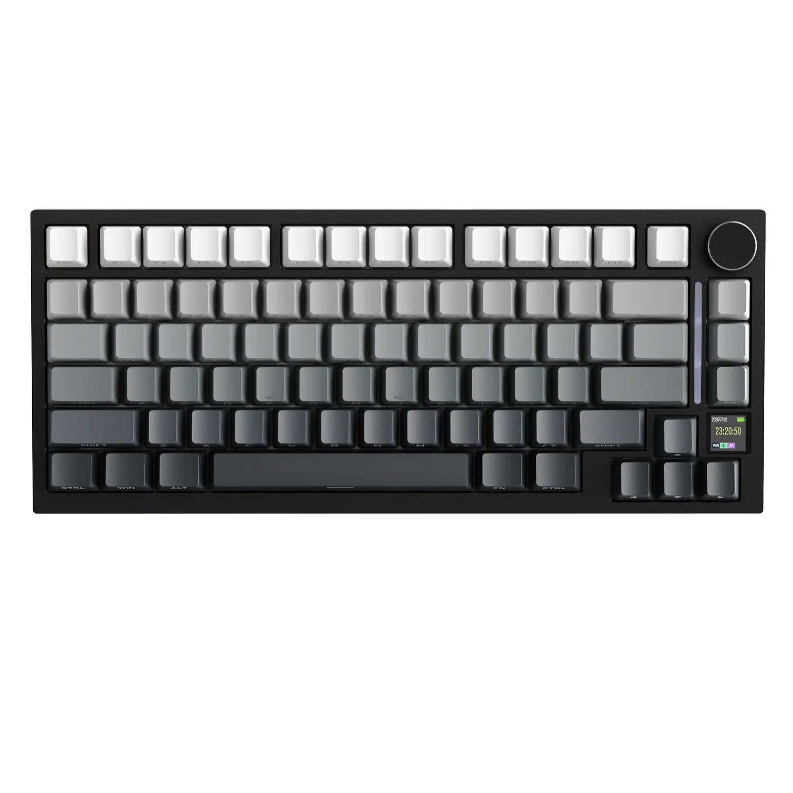 Attack Shark X820 Ultra Black Gradient Wireless Mechanical Keyboard with TFT Display and Knob