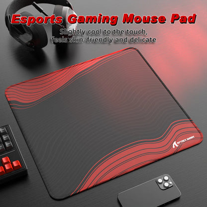 Attack Shark CM02 Black Red Esports Gaming Mouse Pad