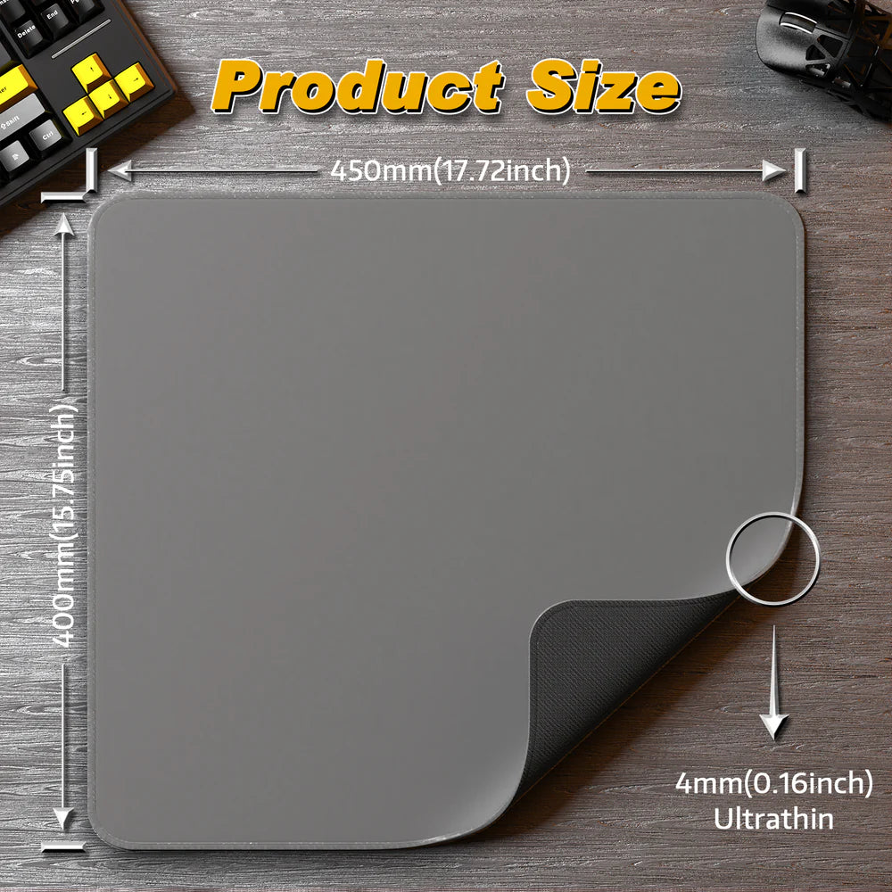 Attack Shark CM02 Gray Water Resistant Mousepad