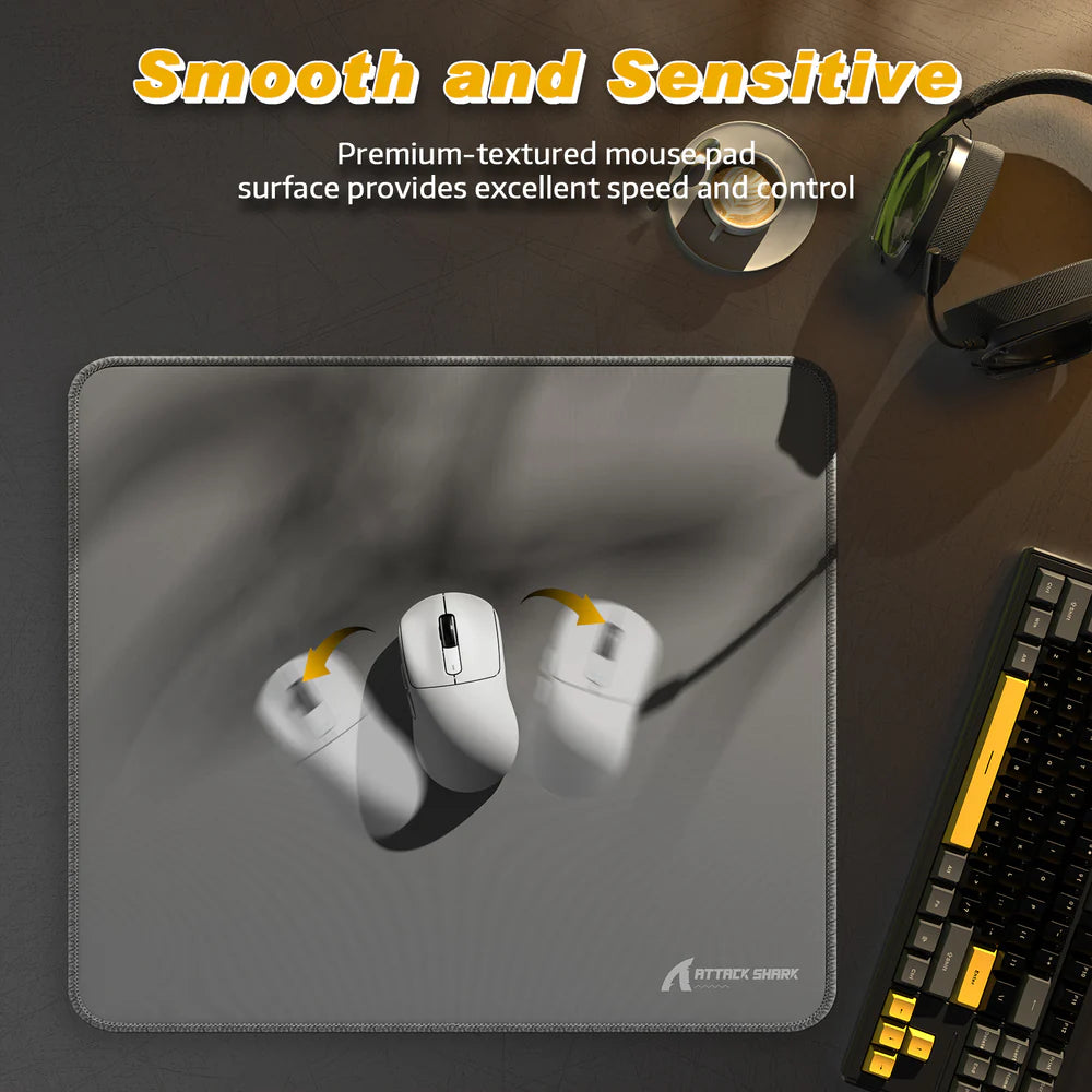 Attack Shark CM02 Gray Precision Tracking Mousepad