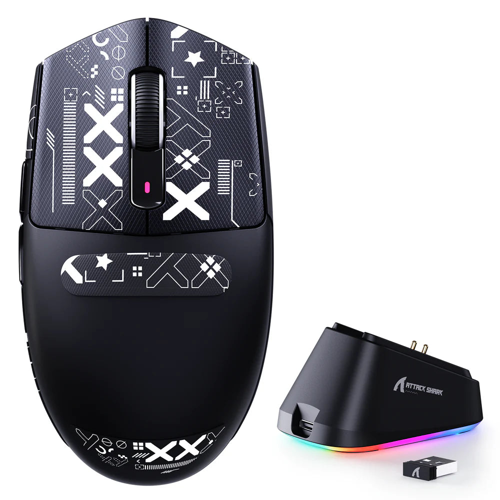 Attack Shark G3 Pro Black Wireless Gaming Mouse