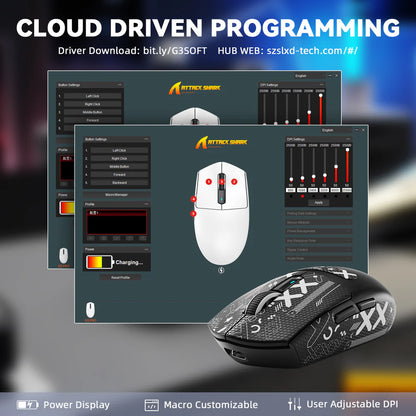 Attack Shark G3 Pro wireless gaming mouse software