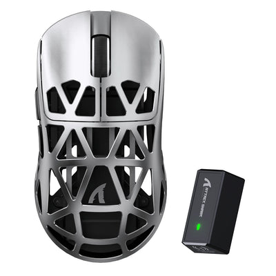 Attack Shark R2 magnesium alloy grey wireless gaming mouse 8k polling paw3950 sensor