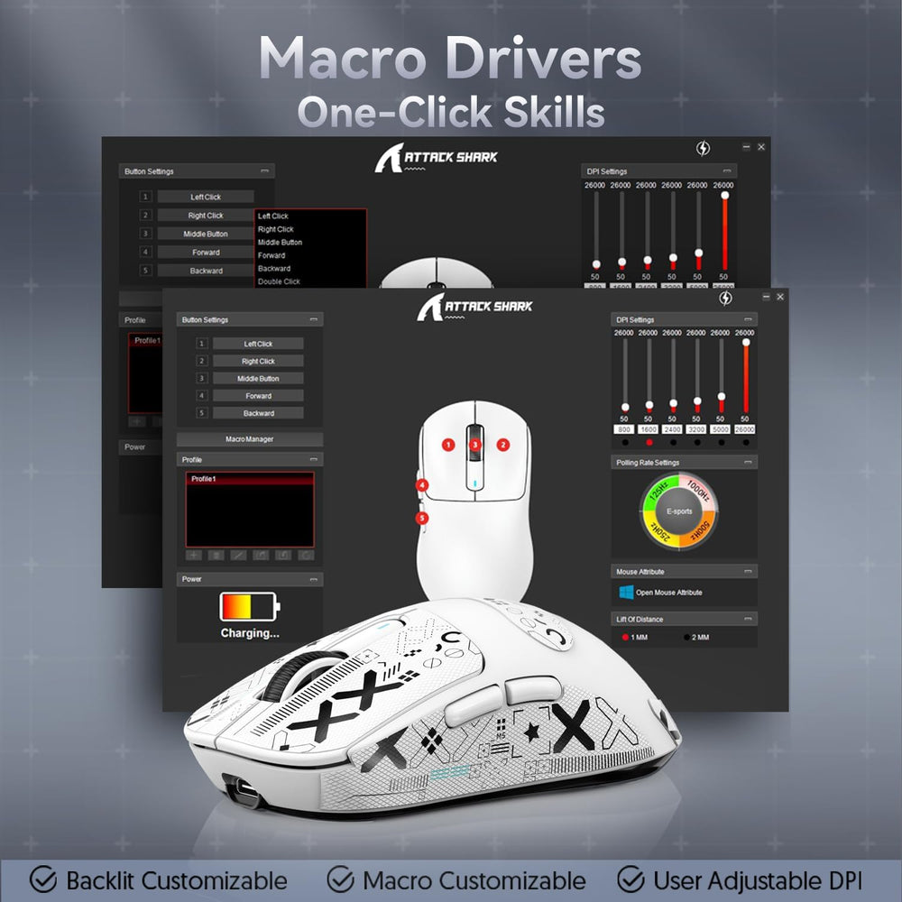 Attack Shark X3 Wirelesst Gaming Mouse | Vortex Gears 
