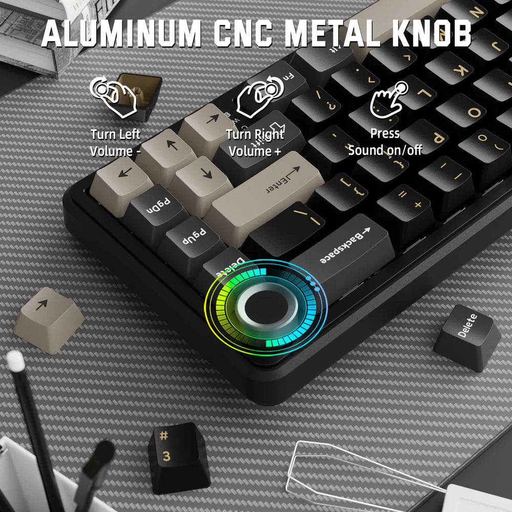Attack Shark X66 Starry Black CNC Aluminum Knob