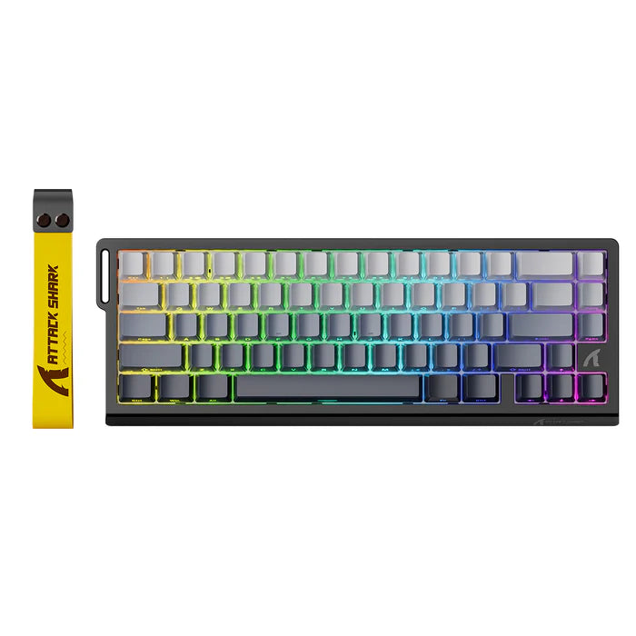 ATTACK SHARK X68 HE Magnetic Wired Gaming Keyboard with Rapid Triggers & 8000hz Polling Rate - Moonlight