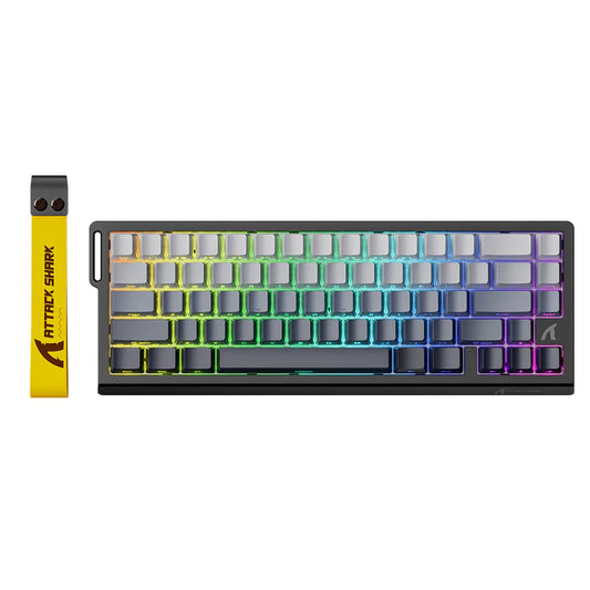 ATTACK SHARK X68 HE Magnetic Wired Gaming Keyboard with Rapid Triggers & 8000hz Polling Rate - Moonlight