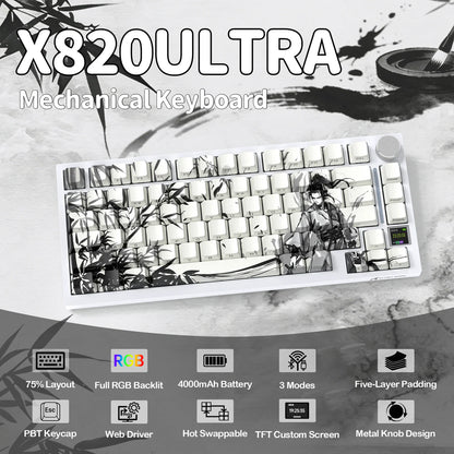 Attack Shark X820Ultra Dark Warrior Gaming Keyboard