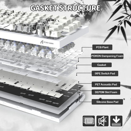 Attack Shark X820Ultra Gasket Mechanical Keyboard