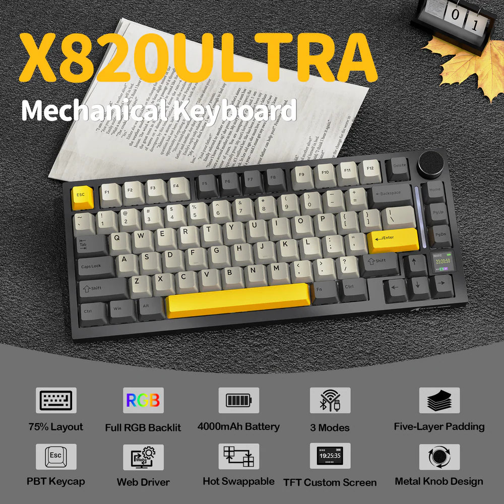 Attack Shark X820 Ultra Star Black specifications