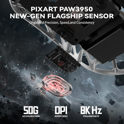 Attack shark r2 magnesium ally pixart paw3950 flagship sensor
