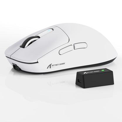 Attackshark x3 pro 8k wireless gaming mouse in pakistan white - vortex gears