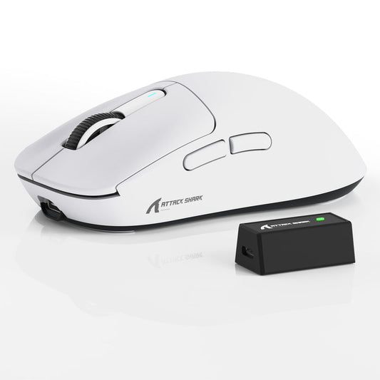 Attackshark x3 pro 8k wireless gaming mouse in pakistan white - vortex gears
