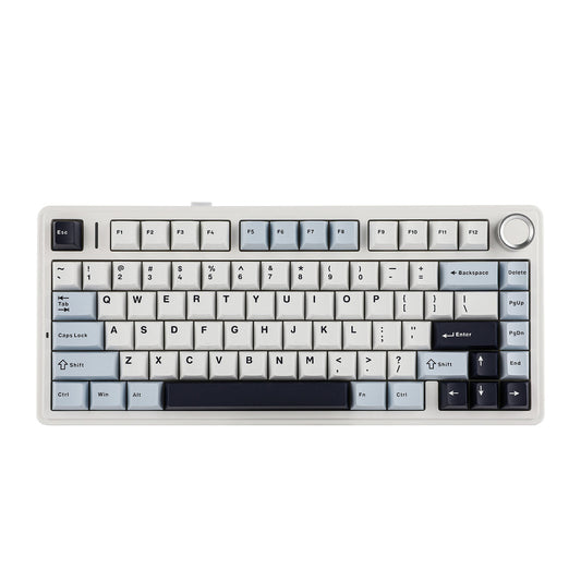 EPOMAKER x AULA F75 - 75% Gasket Wireless Mechanical Keyboard - Glacier Blue(Ice-Vein Switch) in Pakistan